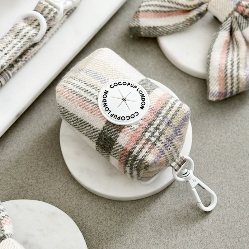 Spring Plaid Poop Bag Holder