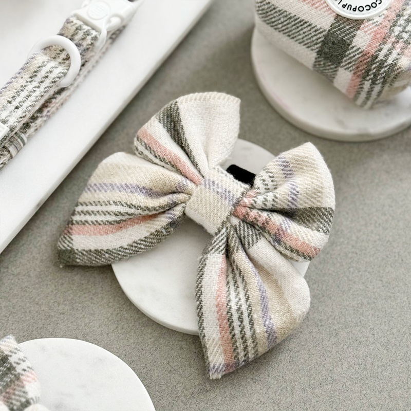 Spring Plaid Sailor Bow Tie