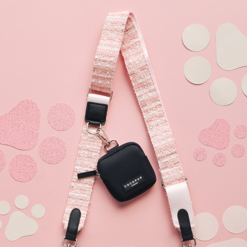 Textured Tweed Bag Strap - Pink