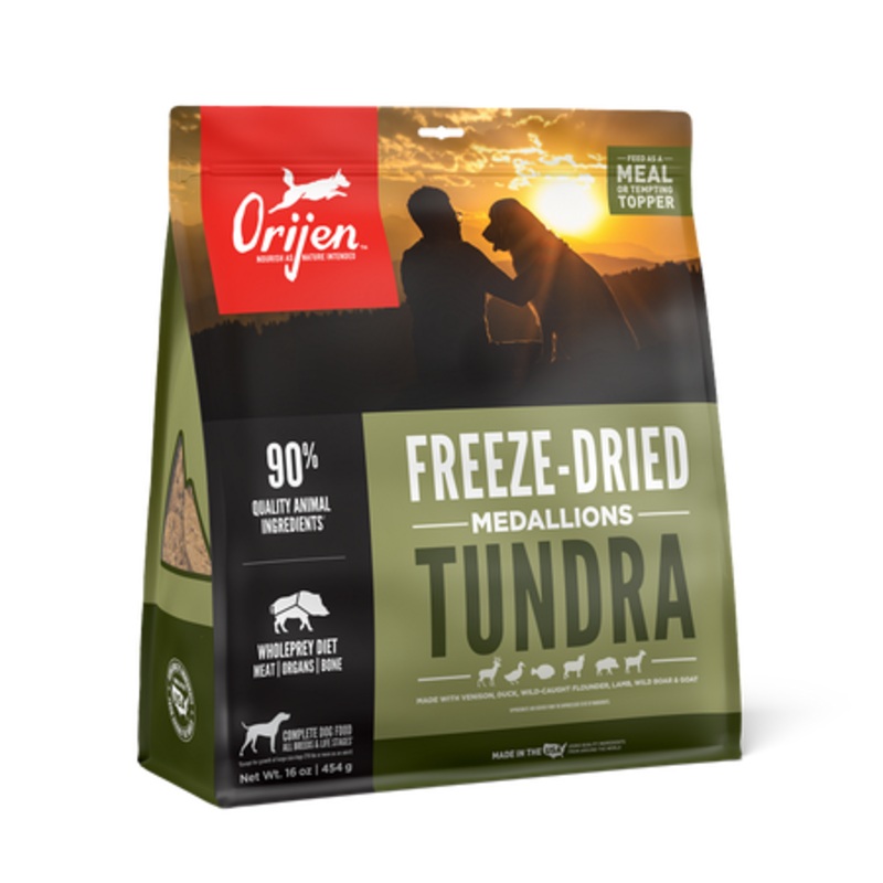 Orijen Tundra Freeze-Dried Dog Food Medallions