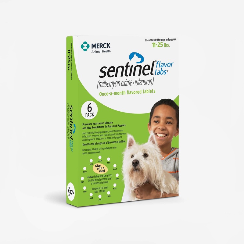 Sentinel for Dogs - 6 months (Rx)