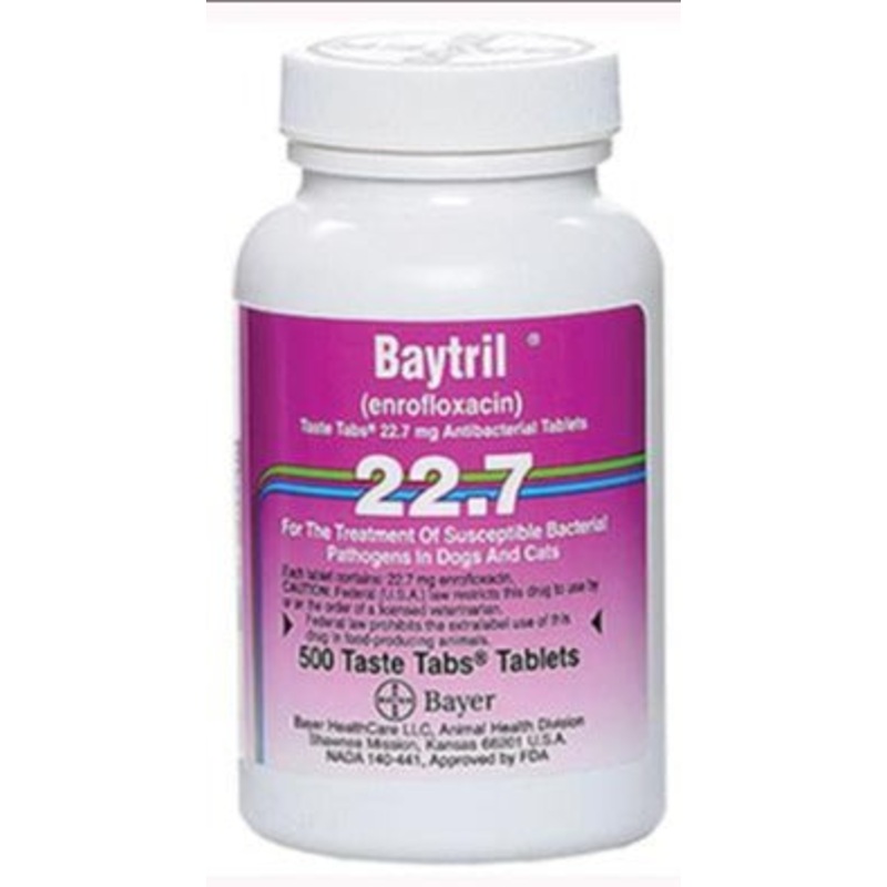 Baytril (enrofloxacin) Taste Tabs (Rx)