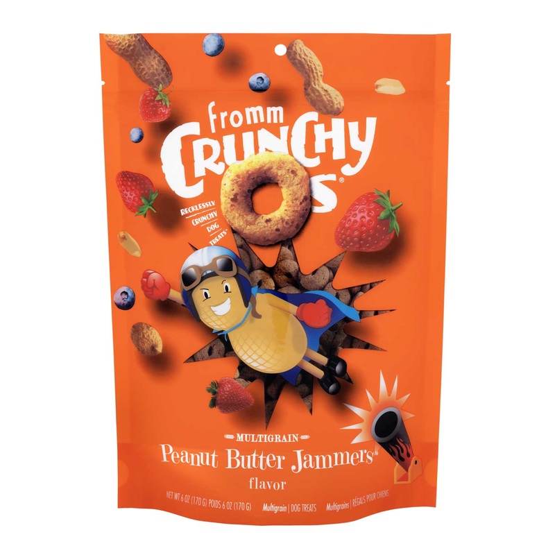 Fromm Crunchy Os Peanut Butter Jammers Flavor Dog Treats 6 oz