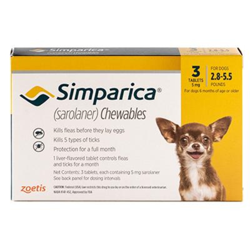 Simparica Chewables - 3 months (Rx)
