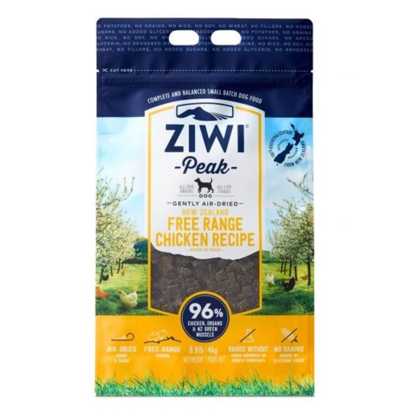 Ziwi Peak Air-dried Chicken Recipe Dog Food (5.5lb), Red (zpddc2500p-us)