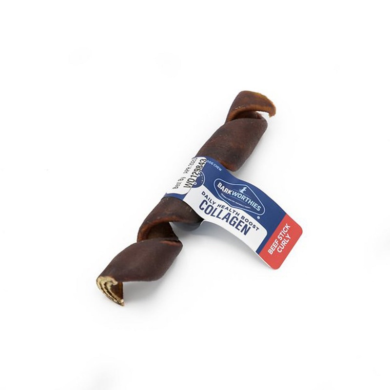 Barkworthies 5 in. Collagen Curly Stick for Dogs