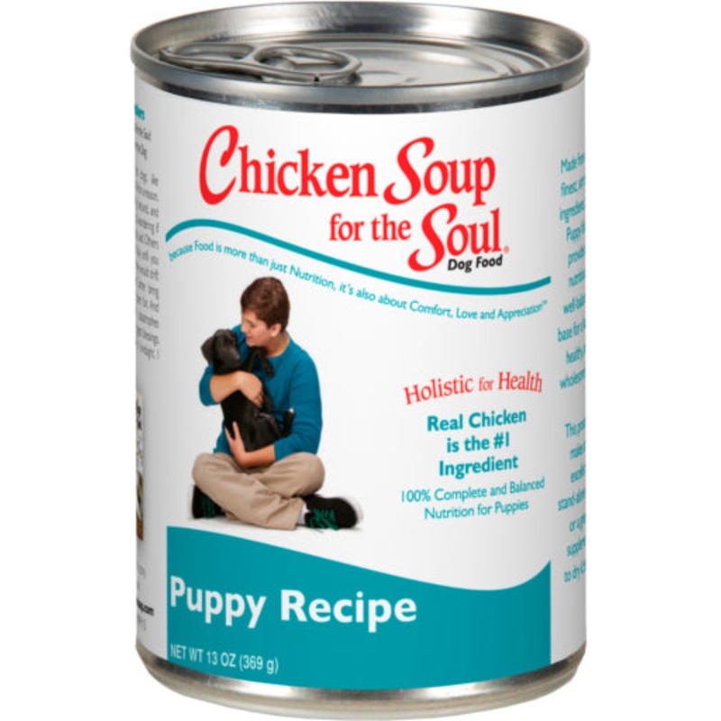 Chicken Soup for the Soul Chicken  Duck & Turkey Flavor Pate Wet Dog Food for Puppy  13 oz. Cans