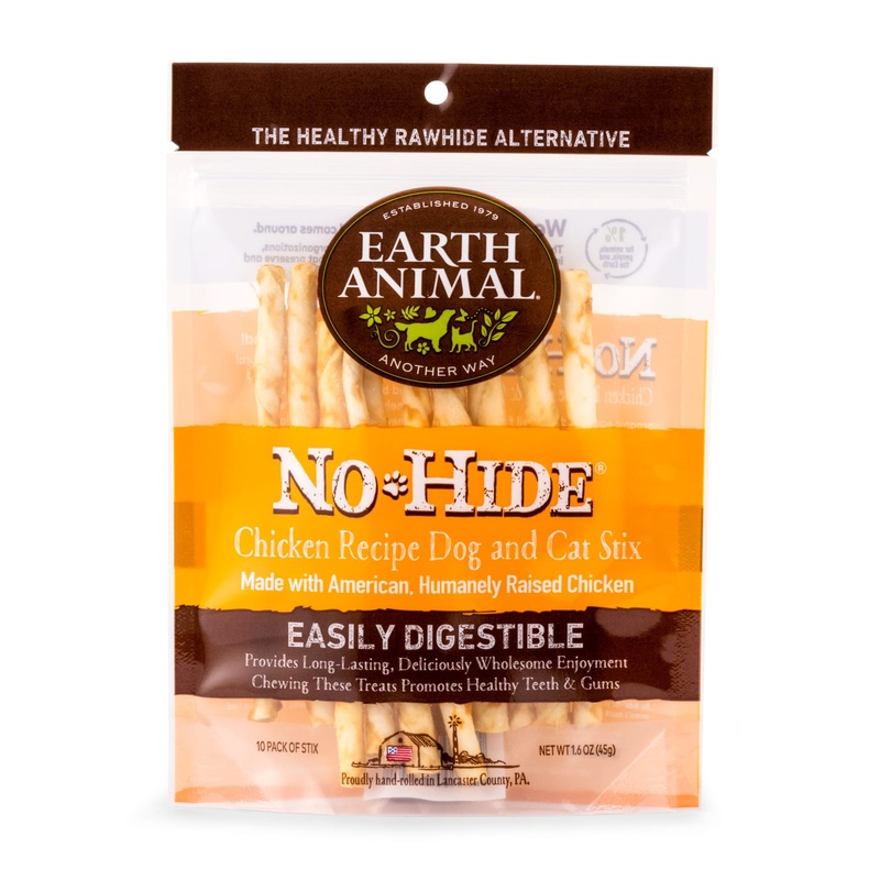 Earth Animal Wellness & Longevity Solutions No-Hide Chicken Stix Small Breed Dog Treats  10 Ct