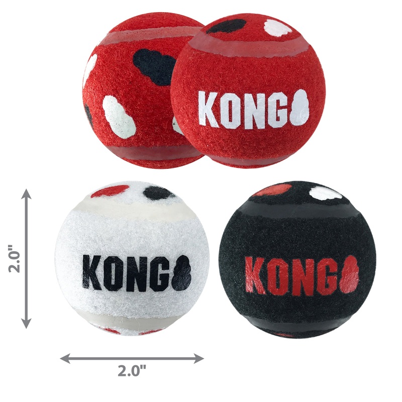 Kong Dog Toy Signature Sport Balls 3pk Small