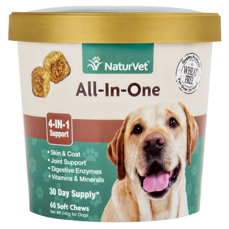 NaturVet All-In-One Veterinarian Formulated Health Solution for Dogs  60 Chews
