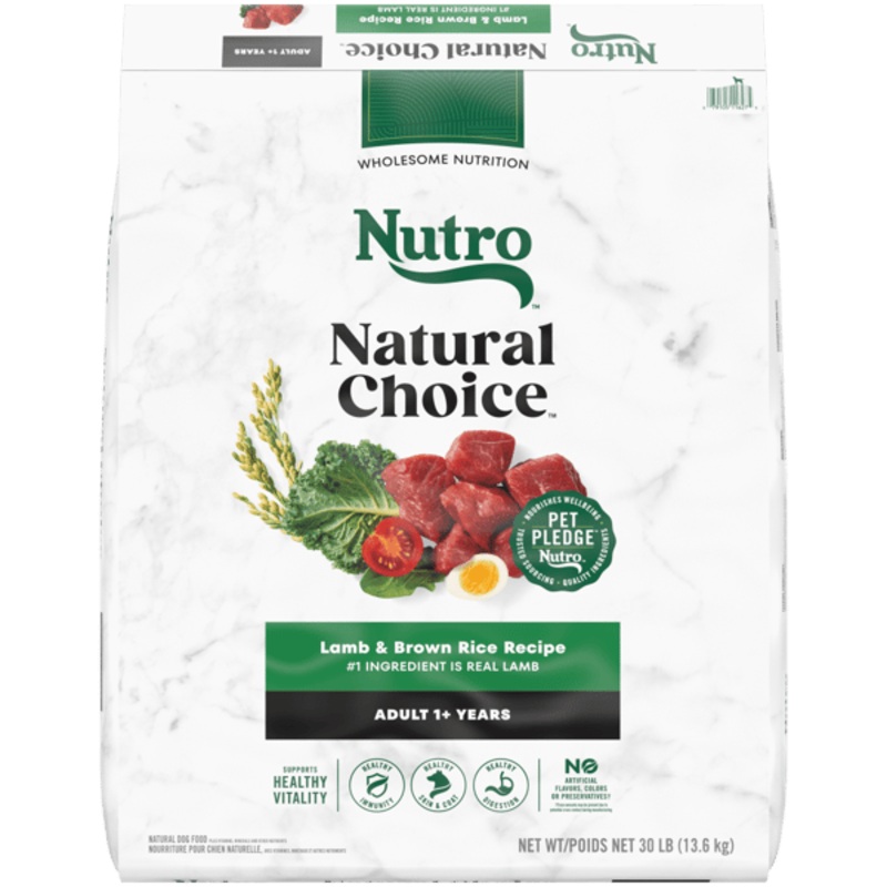 Nutro Natural Choice Dry Dog Food Adult Lamb & Brown Rice Recipe 30lb bag