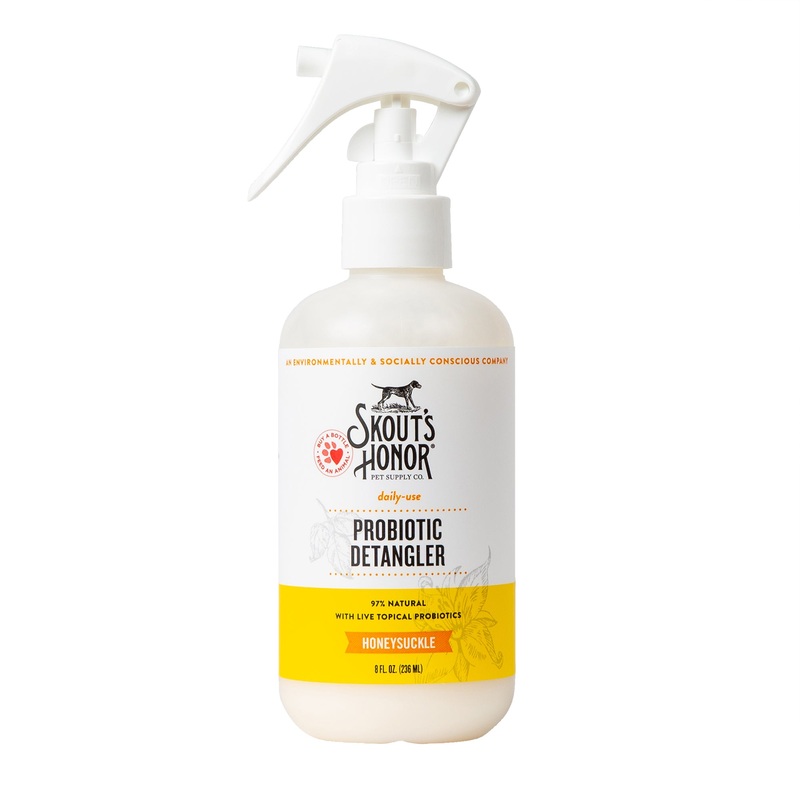 Skout's Honor Probiotic Daily Use Detangler Honeysuckle for Dogs, 8 fl. oz., 8 FZ