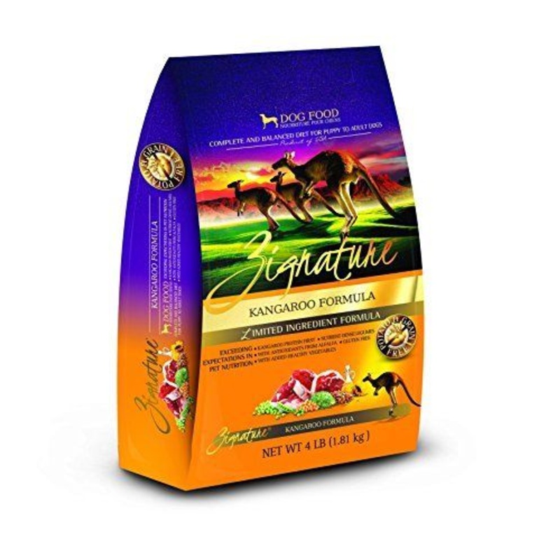 Zignature Grain-Free Kangaroo Formula Dry Dog Food, 4 lb