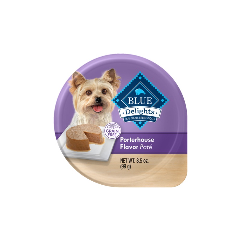 Blue Buffalo Divine Delights Porterhouse Flavor Pate Wet Dog Food, 3.5 Oz