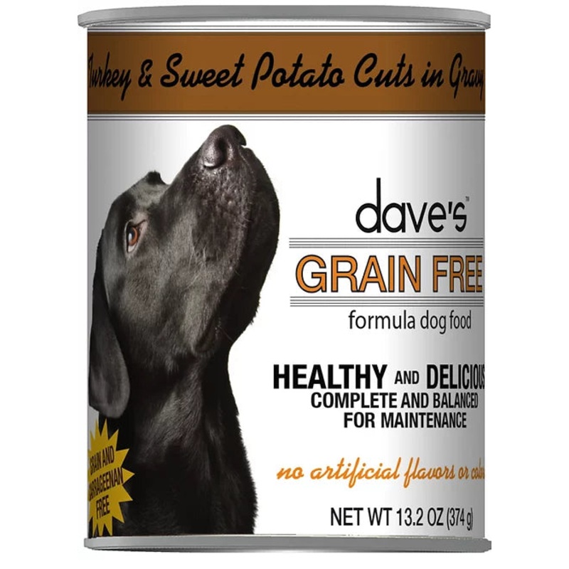 Daves Grain Free Wet Dog Food 13oz Turkey and Sweet Potato