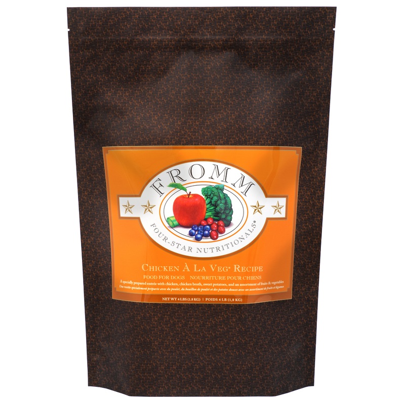Fromm Four-Star Nutritionals  Chicken  La Veg Recipe Food for Dogs 4 lb