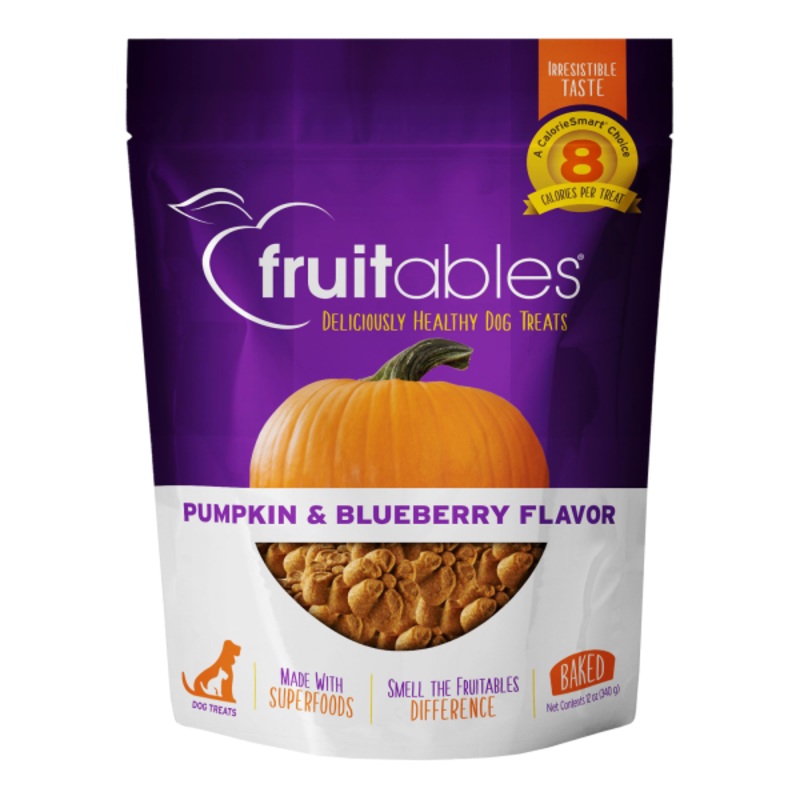 Fruitables Dog Crunchy Treats Pumpkin & Blueberry 12oz