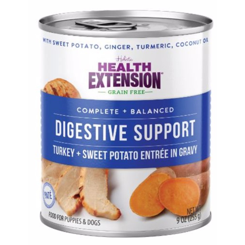 Health Extension Digestive Support 9 oz Tgurkey and Sweet Potato in Gravy