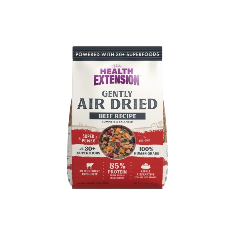Health Extension Gently Air-Dried Dog Food Beef 2 Lb