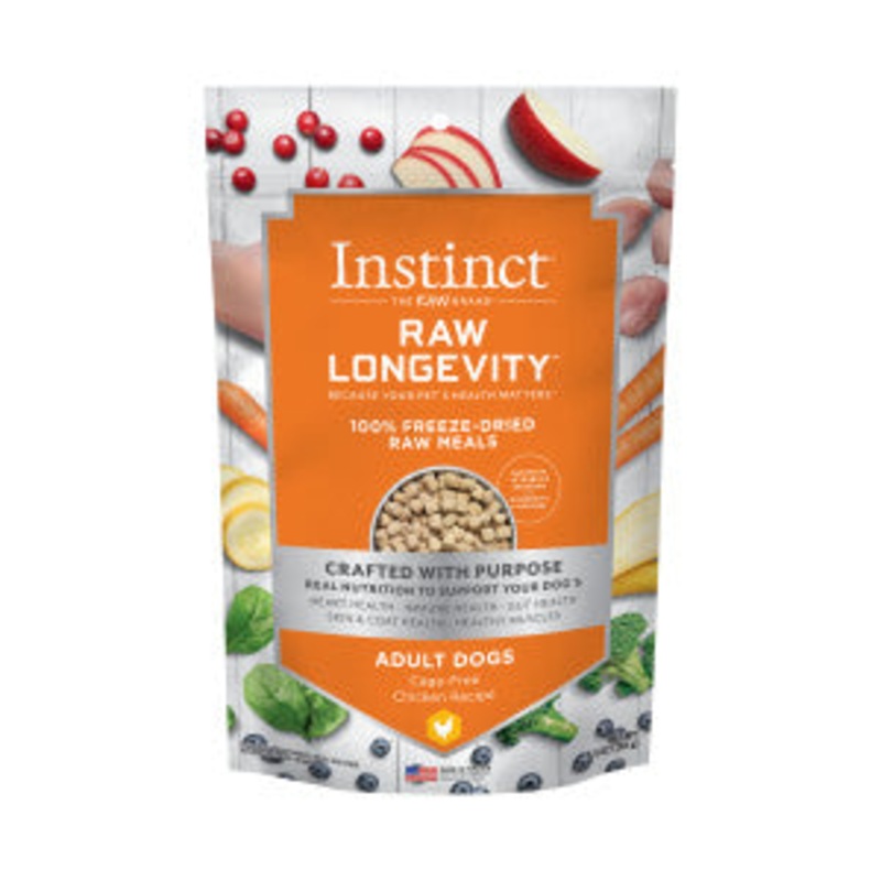 Nature's Variety Instinct Longevity Freeze Dried Raw Meals for Dogs 9.5oz Chicken