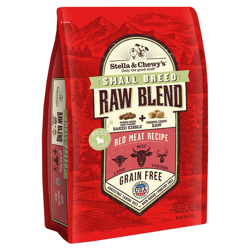 Stella and Chewy's Small Bred Raw Blend, 10 Pound, Red Meat Recipe, Grain-Free Dog Food