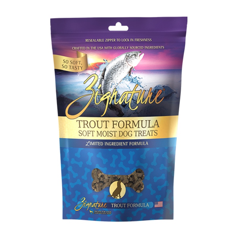 Zignature 4oz Soft Treats Trout