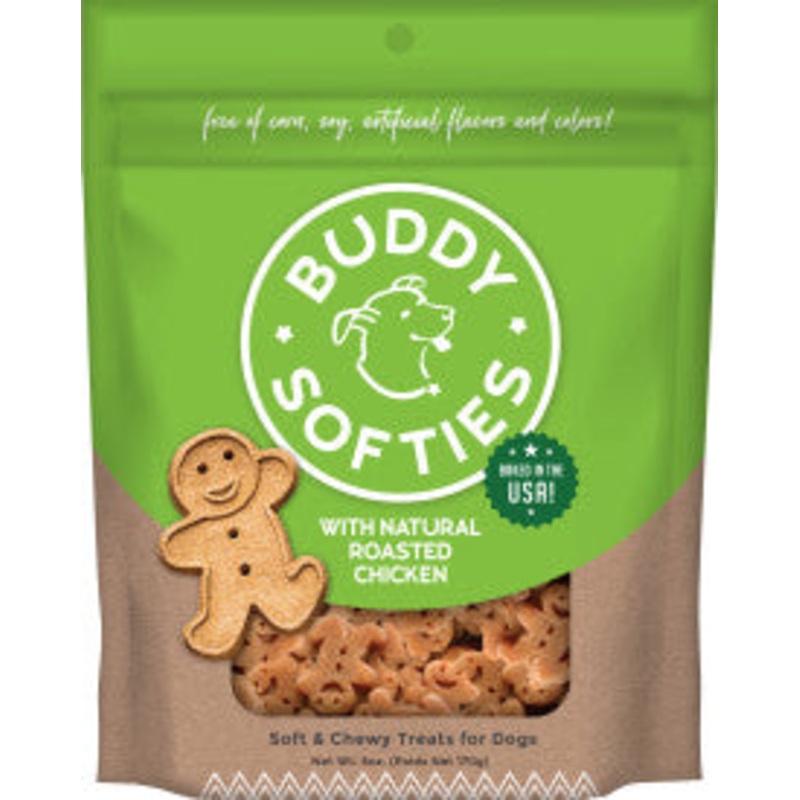 Cloud Star Buddy Biscuits Softies Soft & Chewy Dog Treats, Roasted Chicken, 6 oz. Pouch