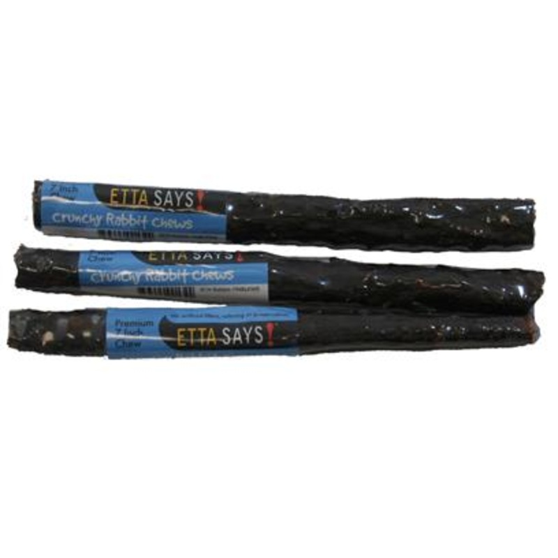 Etta Says - Crunchy Rabbit Chews - fully wrapped 7 inch