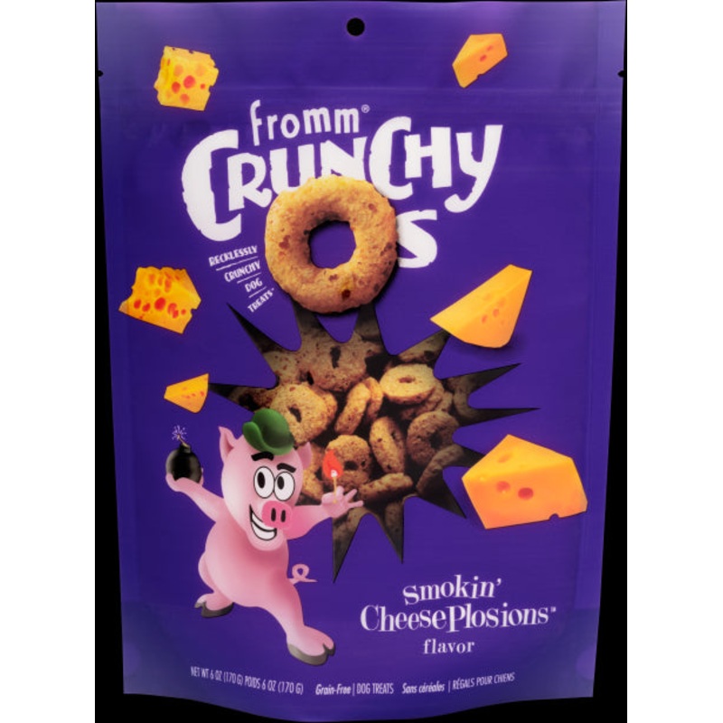 Fromm 26 oz Smoking Cheeseplosions Crunchy Os Dog Treats