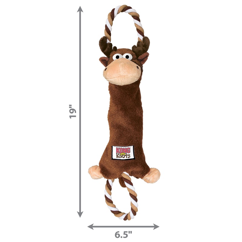 Kong Dog Toy Tugger Knots Moose Large