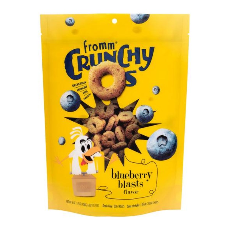 Fromm Crunchy Os Blueberry Blasts Flavor Dog Treats 6 oz