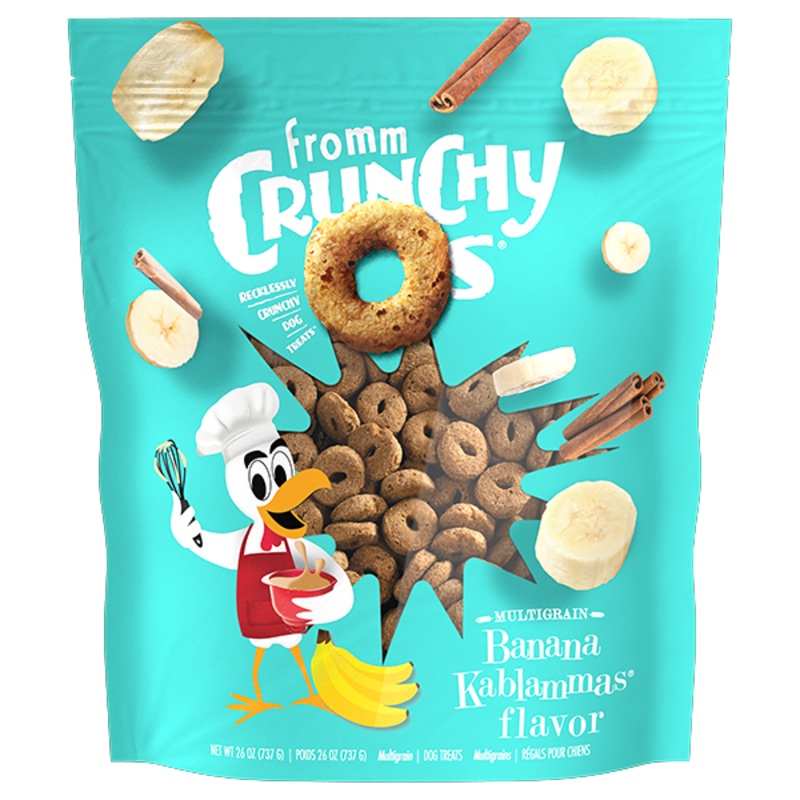 Fromm Dog Crunchy Os Banana Kablammas Treats 26 oz