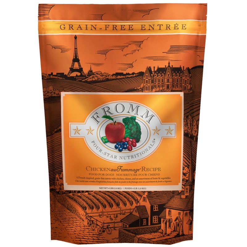 Fromm Four-Star Nutritionals Chicken au Frommage Recipe Food for Dogs 4 lb