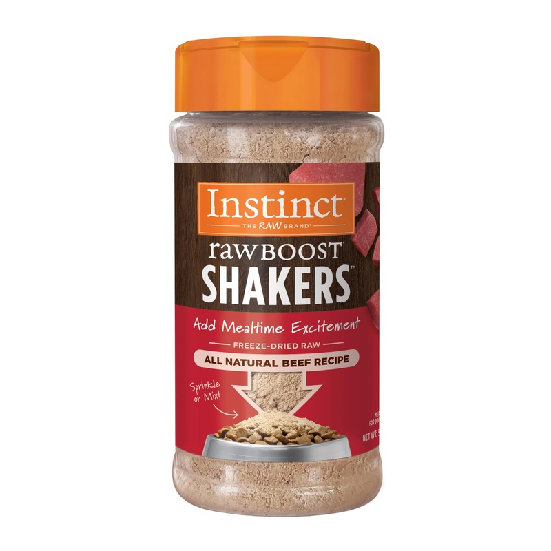 Instinct Raw Boost Shakers Beef Freeze-Dried Dog Food Topper 5.5oz