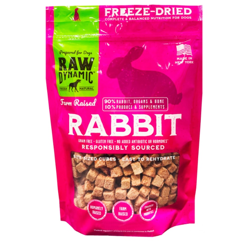 Raw Dynamic Freeze Dried Dog Treat Rabbit 1.5oz