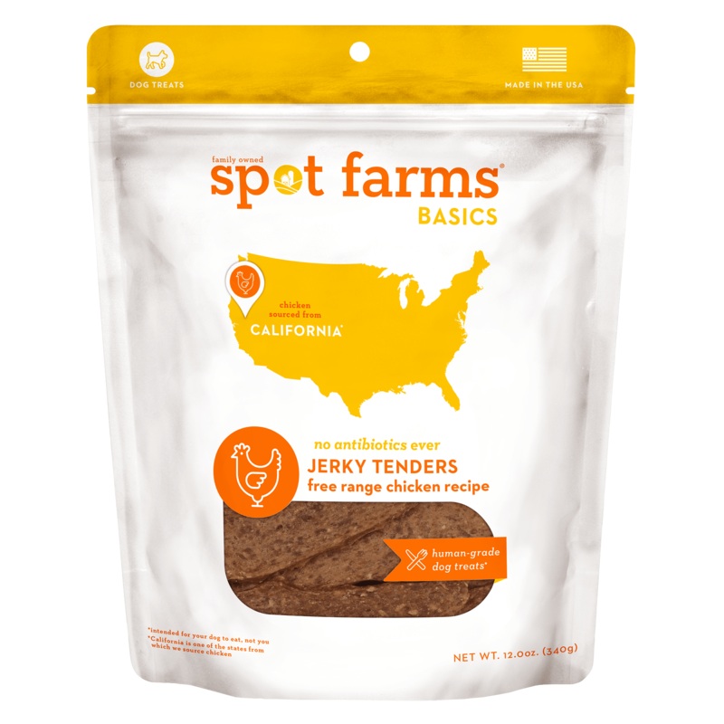 Spot Farms Basics Chicken Jerky Tenders Dog Treats 12oz