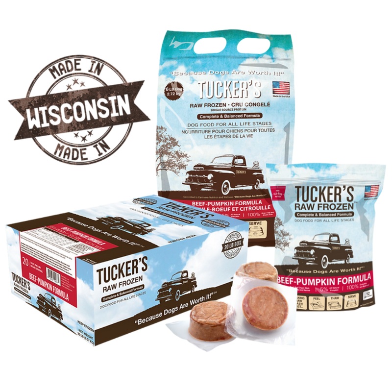 Tucker's Raw Frozen Beef & Pumpkin Dog Food 20 lb
