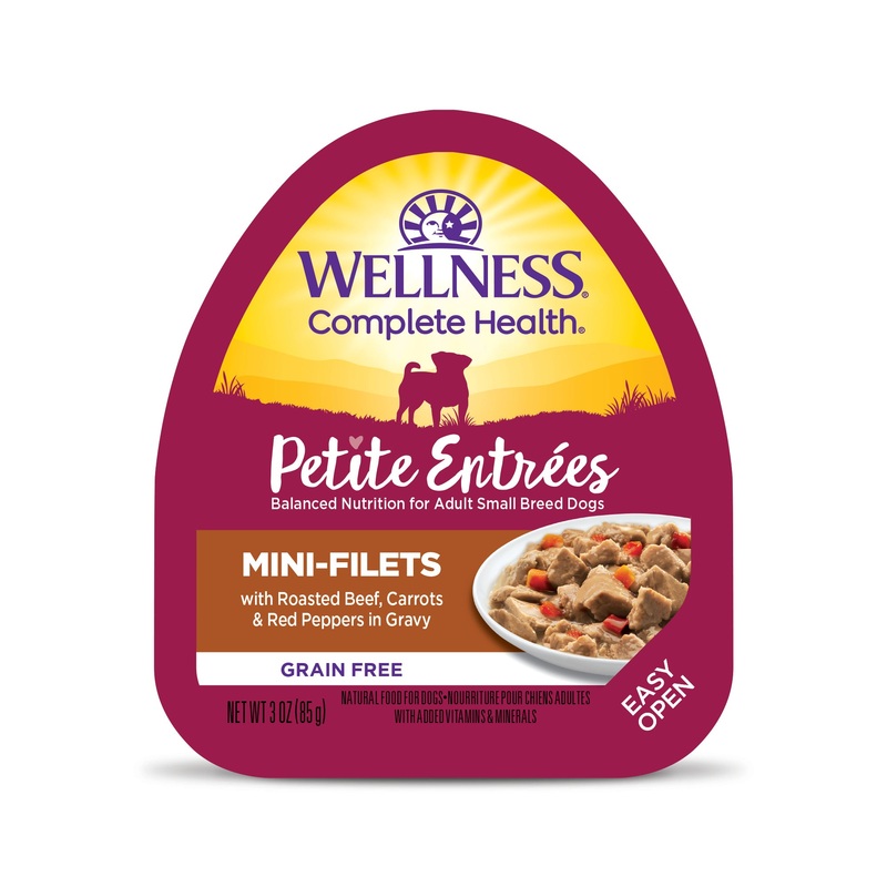 Wellness Petite Entres Mini-Filets With Roasted Beef Carrots & Red Peppers in Gravy 3oz Cup