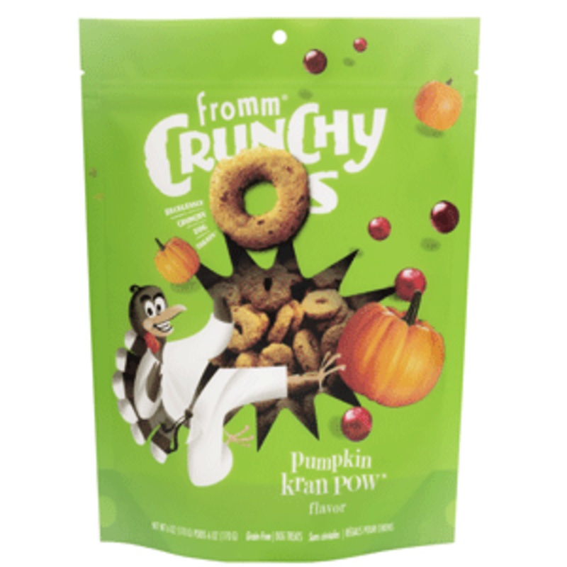 Fromm Crunchy Os Pumpkin Kran Pow Flavor Dog Treats 6 ox