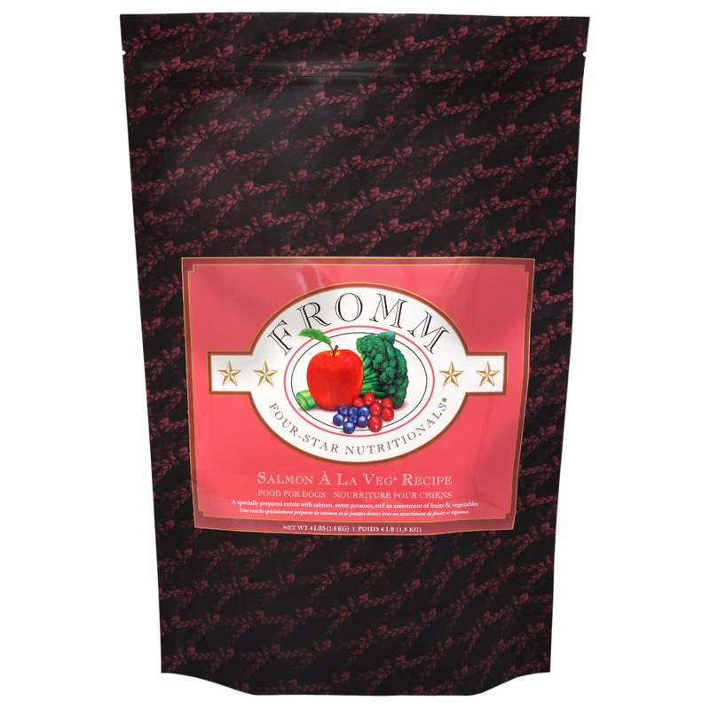 Fromm Four-Star Nutritionals Salmon  La Veg Food for Dogs 4 lb