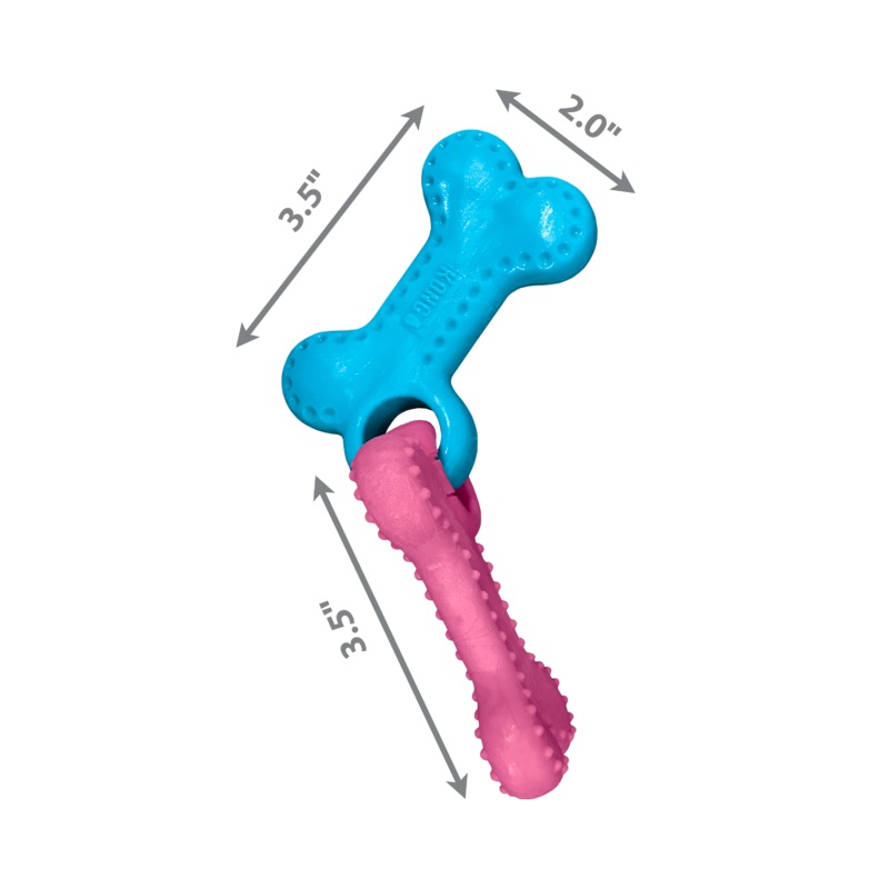 Kong Dog Toy ChewStix Puppy Link Bone Medium