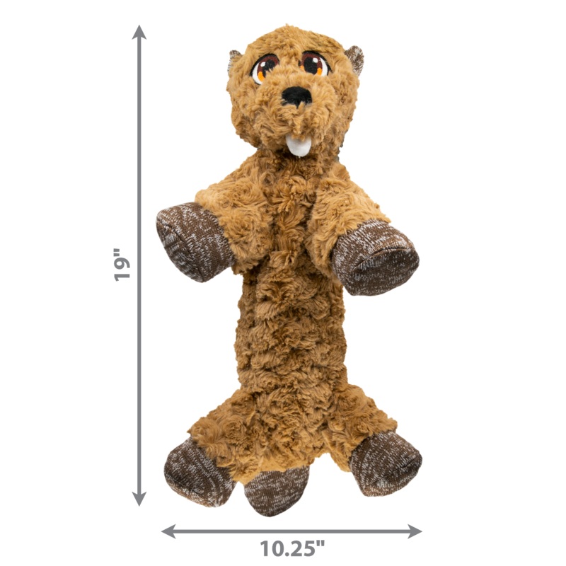 Kong Dog Toy Low Stuff Flopzie Beaver Medium