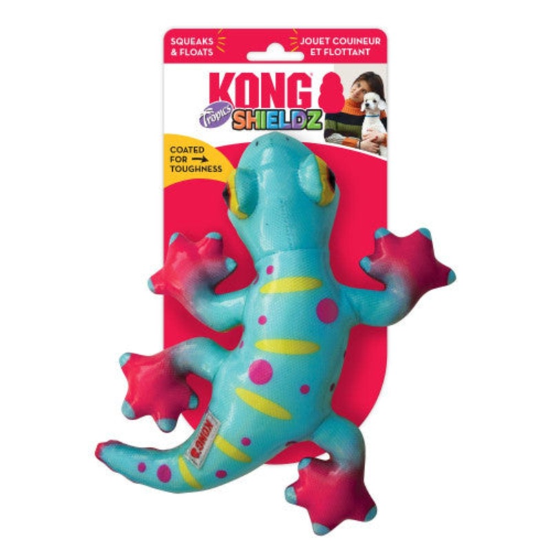 Kong Dog Toy Shieldz Tropics Gecko Medium