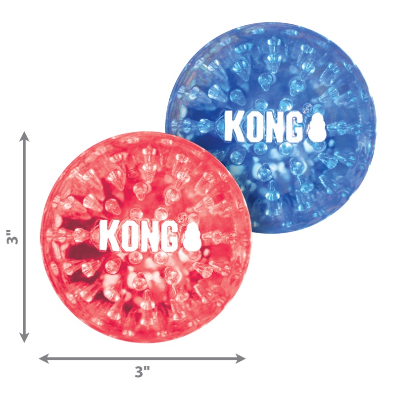 Kong Dog Toy Squeezz Geodz 2pk Large Assorted