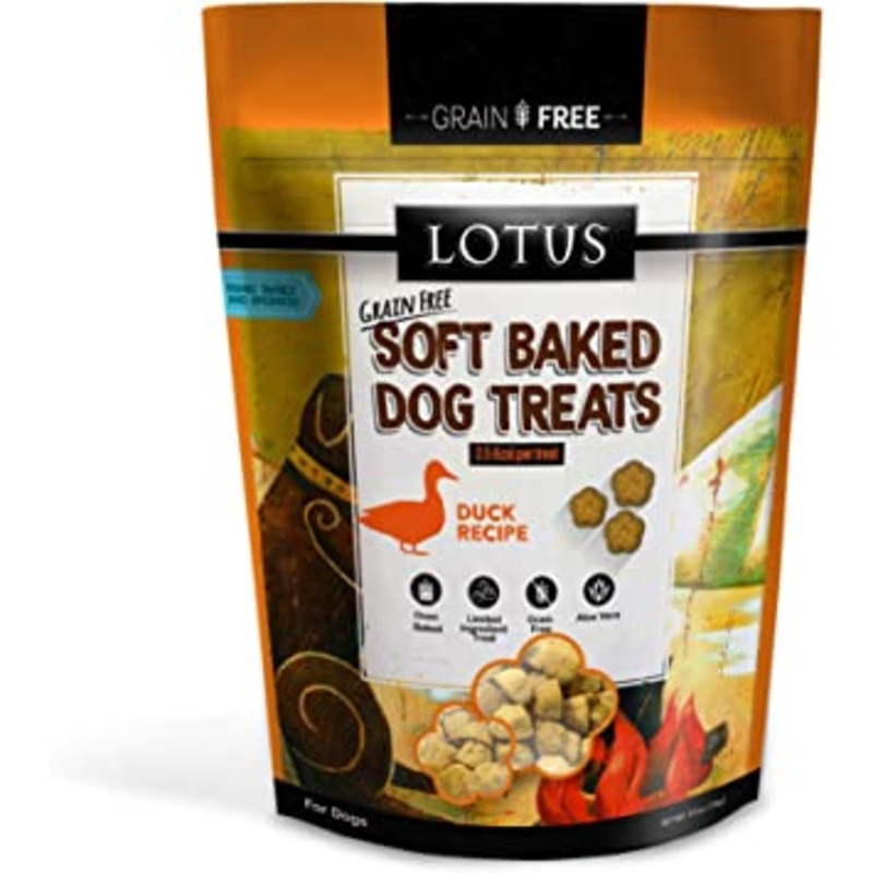 Lotus Wholesome Duck Recipe Soft Baked Dog Treats 10oz