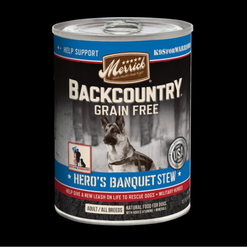 Merrick Backcountry Grain Free Hero's Banquet Grain Free Wet Dog Food 12.7oz