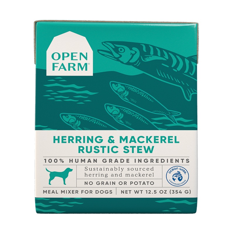 Open Farms Rustic Stew Wet Dog Food 12.5oz Herring and Mackeral