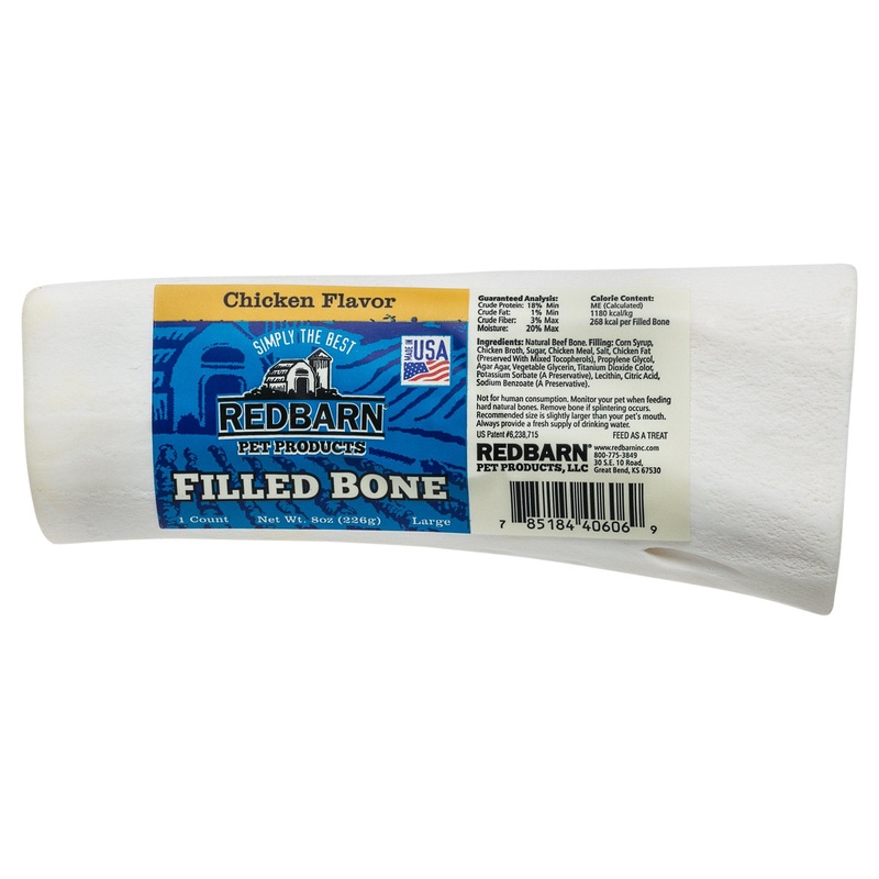 Redbarn 5 Large Chicken Filled Bone Dog Treat