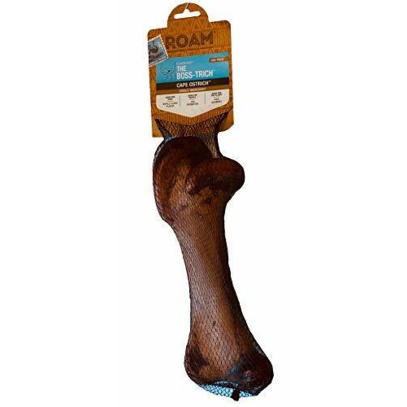 Roam Ostrich Boss-trich Bone Femur for Dogs 14oz