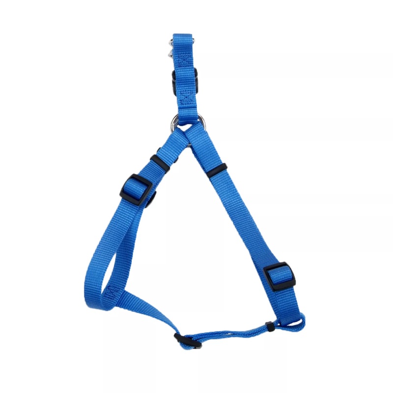 Coastal Comfort Wrap Adjustable 1in Wide 26-38in Step In Dog Harness Blue Lagoon